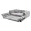 Canapé tissé à compression en chenille rayée, canapé compact à rangée droite avec éponge haute densité, canapé économiseur d'espace requis sans assemblage pour salon, appartement, bureau-129893747