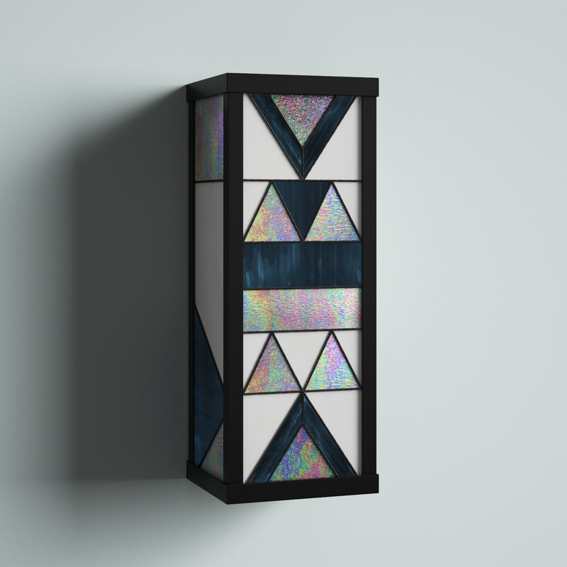 Alten 1 - Bulb 16.25"H Stained Glass Outdoor Wall Lantern