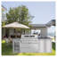 Barbecue au gaz SC2404B Island de 96 pouces avec 6 brûleurs, 85 000 BTU, acier inoxydable en argent