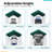 ADVANCE OUTDOOR 10' x 20' Heavy Duty Steel Carport Car Canopy Garage Boat Shelter Party Tent, Adjustable Height from 9.6 ft to 11.2 ft, Green-120687350-120687353