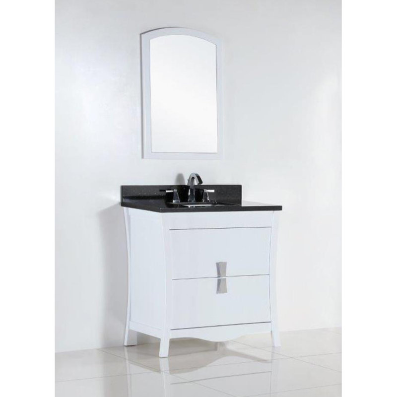 Ensemble de meuble-lavabo pour salle de bain simple 30 po, Noir galaxie