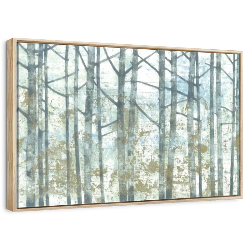 Brise de forêt, Cadre flottant en bois naturel, 37 po x 25 po