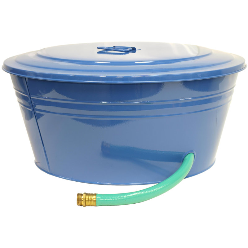 Support de tuyau d'arrosage en métal Garden, Bleu