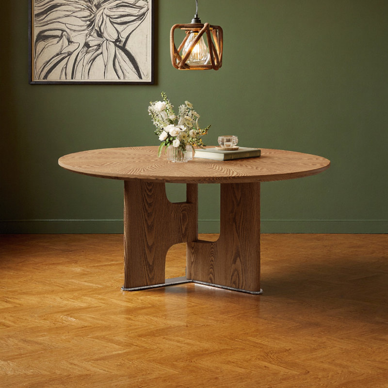 Table basse rustique en placage de bois rustique pour espaces de vie compacts