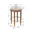 Tabouret de bar rembourré sans dossier avec repose-pieds fini-108352745