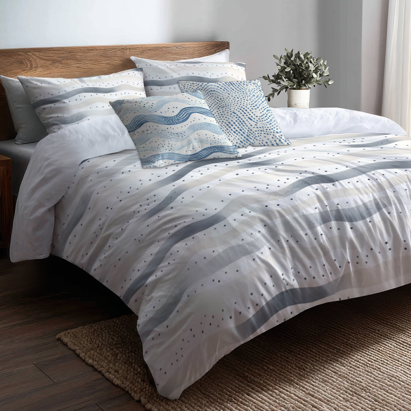 Ensemble d'édredon Modern, Édredon de très grande taille et 5 pièces suppl