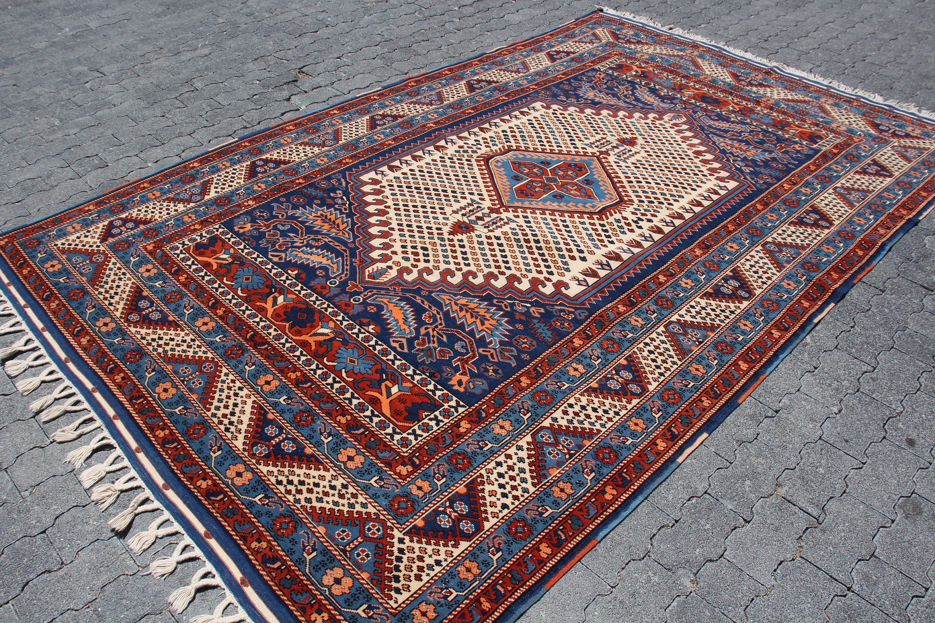 Patterned Turkish Rug kayra export Charming Authentic Vintage Turkish Rug with Traditional ...