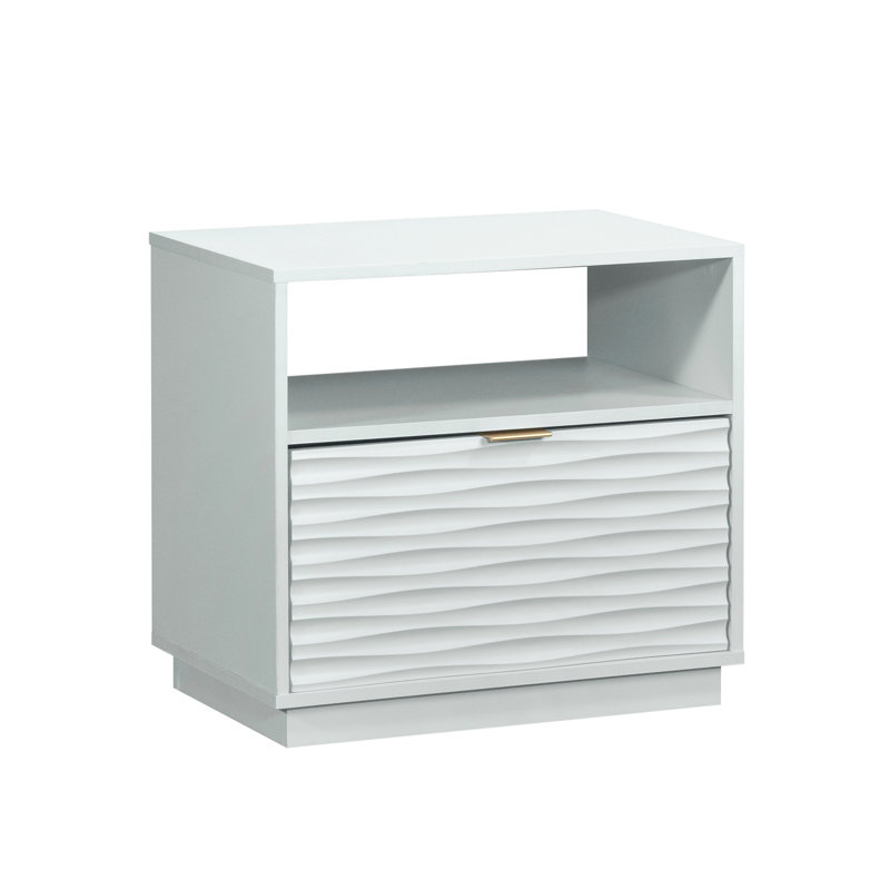 Table de chevet, finition blanche