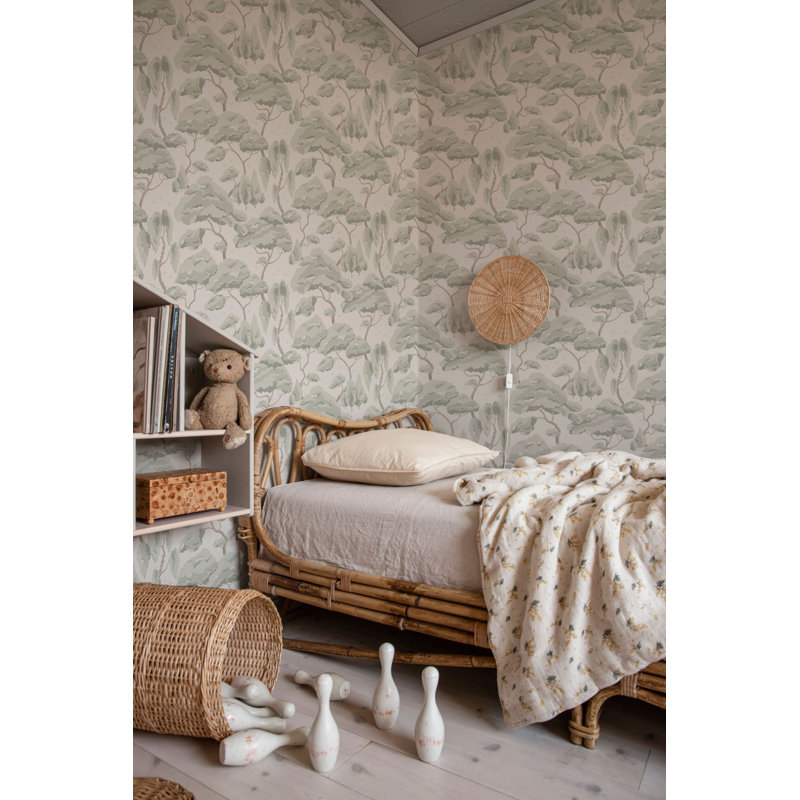 Jordnara Floral Wallpaper Roll, Spring Green