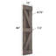 Porte de grange pliable en bois noueux avec quincaillerie Coast Sequoia Embossin-102095718-102095717