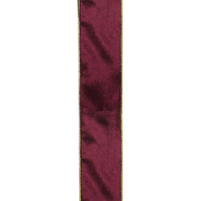 Bobines de ruban d'artisanat de Noël câblées rouges et dorées Club 2,5 po x 120 verges