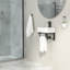 Lavabo de salle de bain mural avec support à serviettes L 16 po x l 12 po