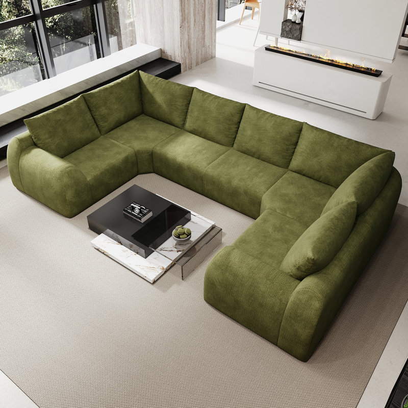 Upholstered 135.5 " Fabric Sectional