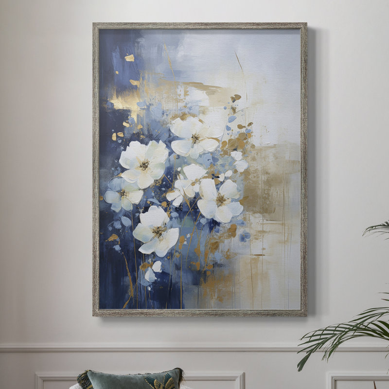 Reproduction encadrée FLORAL Series CCLxxi - bois massif, H 30 po x l 24 po