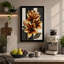 Golden Lotus Blooms Botanical - Wrapped Canvas-1690371824-1690371832