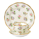100 Years of Royal Albert 1920 3 Piece Bone China Teacup Set