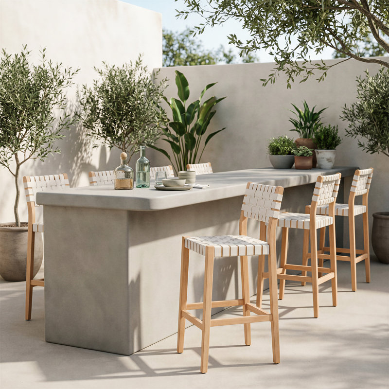 Tabouret de bar Mizuya blanc