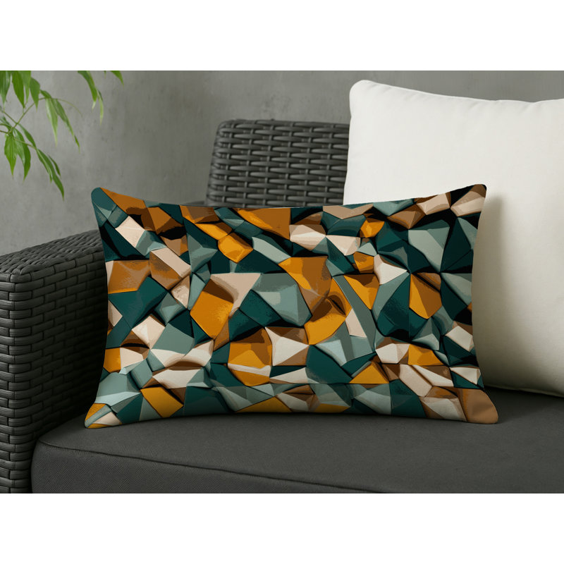 Digital Dunescape Indoor And Outdoor Pillow, Rectangle 25"H x 18"W