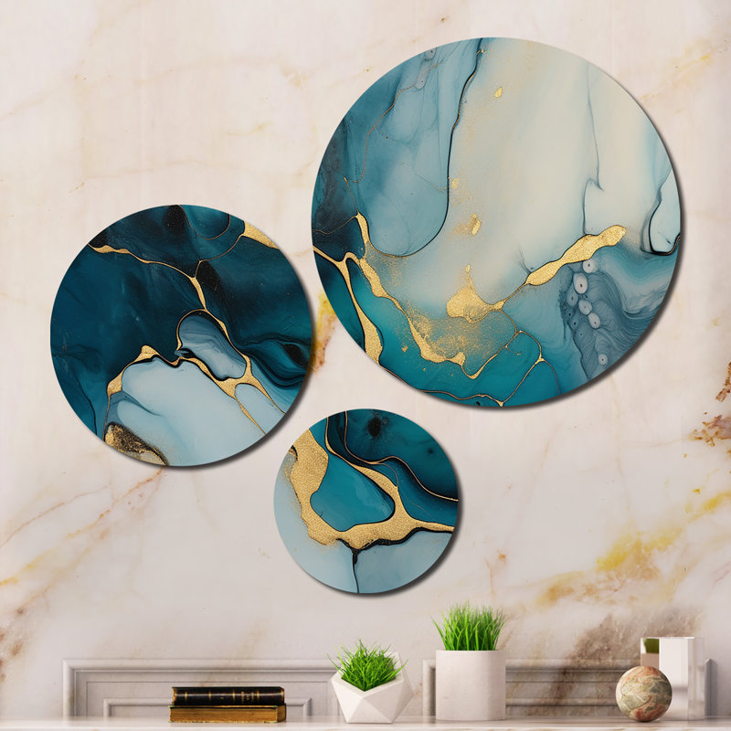Ensemble de 3 décorations murales en métal