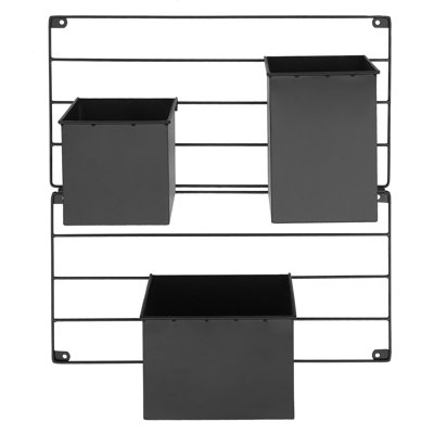 19.69" Wall Pot Planter with 3 Pots