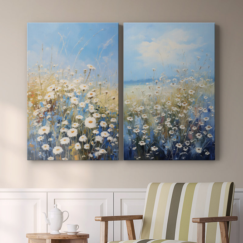Toile tendue FLORAL Series I-Premium Gallery - Prêt à accrocher, H 27 po x l 36 po