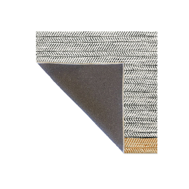 Tapis décoratif gris lavable à la machine, Sous-tapis rectangulaire de 3 pi 3 po x 4 pi 11 po