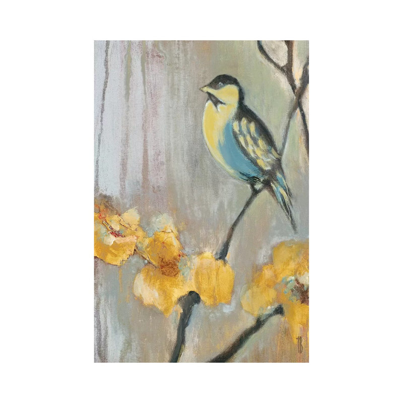 Bluebird II by Terri Burris - Wrapped Canvas Painting, 20.32 cm H x 30.48 cm W