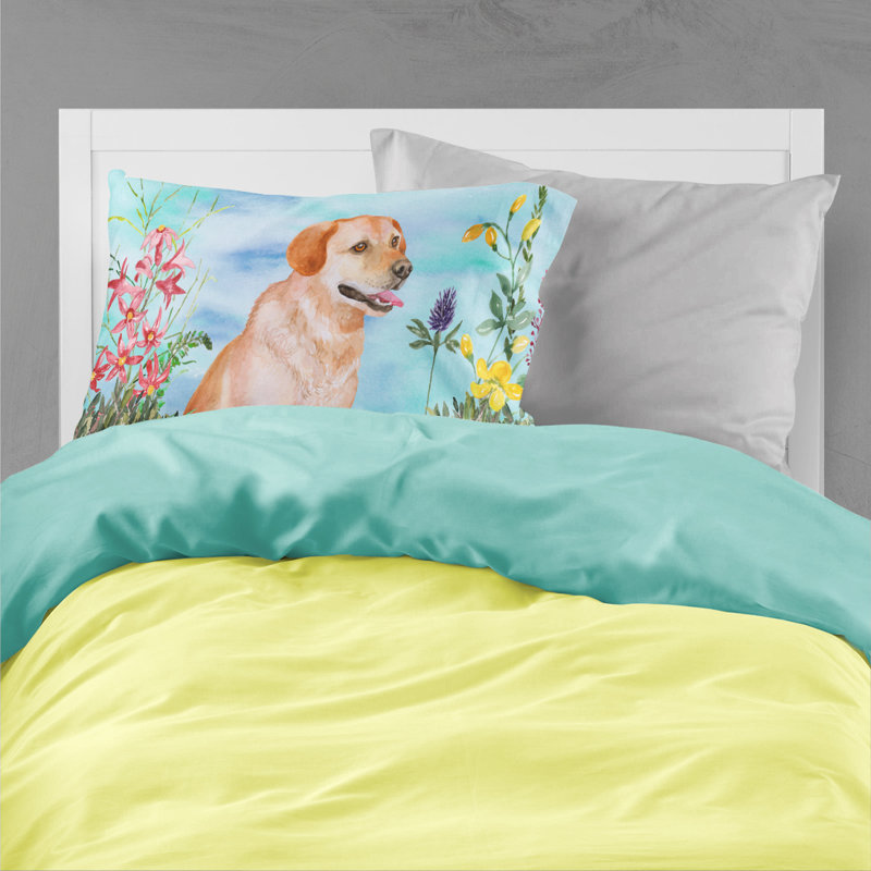 Taie d’oreiller spring, Labrador Retriever