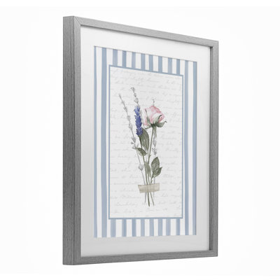 «Delicate Herbs», reproduction d'art encadrée sous verre, lettrée et doublée
