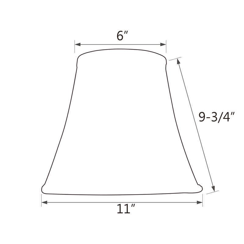 9.75'' H Linen Bell Lamp Shade