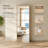 Modern Minimalist 5-shelf Mirrored Shoe Cabinet-681937698