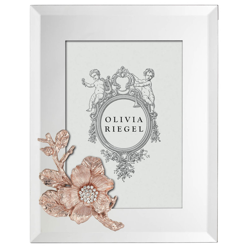 Botanica Glass Picture Frame, 5" x 7", Rose Gold