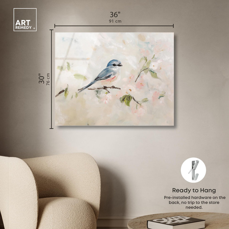 Perchoir Messenger I, reproduction d'art sur toile par Art Remedy, H 30 po x l 36 po