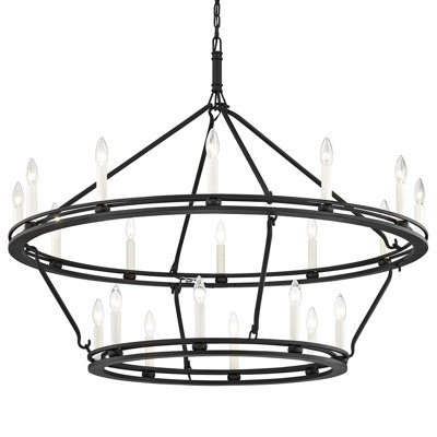 Sutton 20 - Light Dimmable Tiered Chandelier