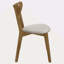 Chaise de salle à manger à dossier courbé brun clair et châtaignier (ensemble de 2)