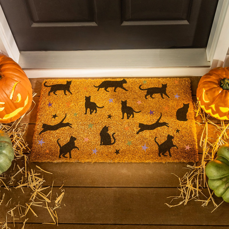 Tapis de coco Pumpkin Patch Cat