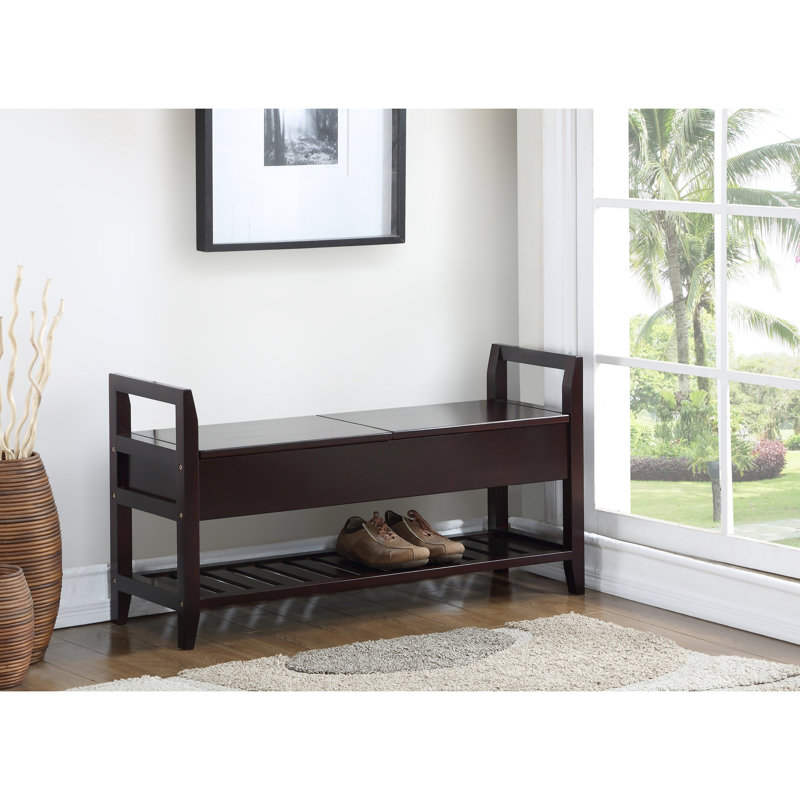 Banc de rangement avec range-chaussures rembourré