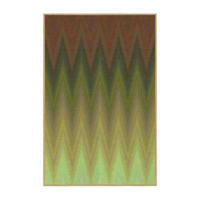 Tapis vert/brun à motifs Efstathios