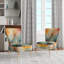 Chaise d'appoint rembourrée Mid-Century moderne Mid-Century Sunburst Serenade I