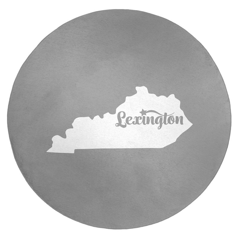 Tapis en poly-chenille lexington kentucky, Rond 5 pi
