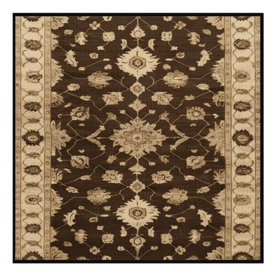 Tapis brun lavable à la machine