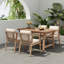 Ensemble repas 5 pièces avec table extensible et coussins Oltmann