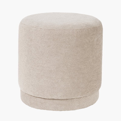 44cm Wide Round No Pattern Cocktail Ottoman