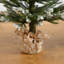 2Ft. 3Ft. 4Ft. Artificial Snowed Balsam Fir Christmas Tree In Burlap Wrapped Base - Set Of 3
