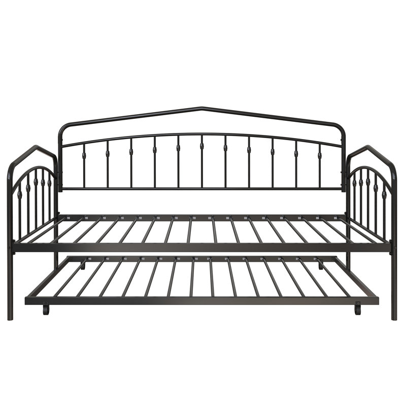 Fox Twin Daybed With Twin Trundle, Black