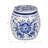 Decoraive Lavender Verbena Scented Candle for Living Room - Ceramic Chinoiserie for Bookshelf, Coffee Table, Bedroom - 5", Blue & White-1560965881