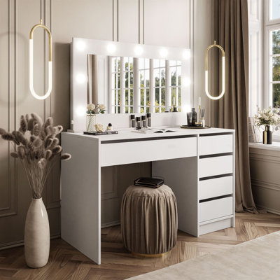 Dressing Table Mada matte with Mirror Thelonius