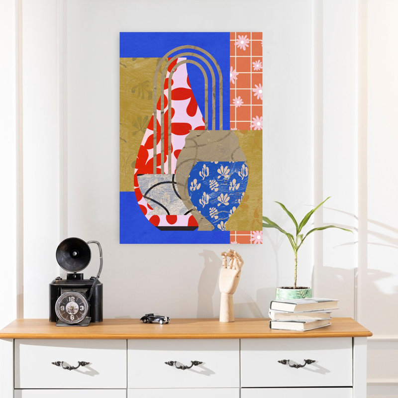 Art contemporain, art contemporain abstrait, H 24 po x l 16 po