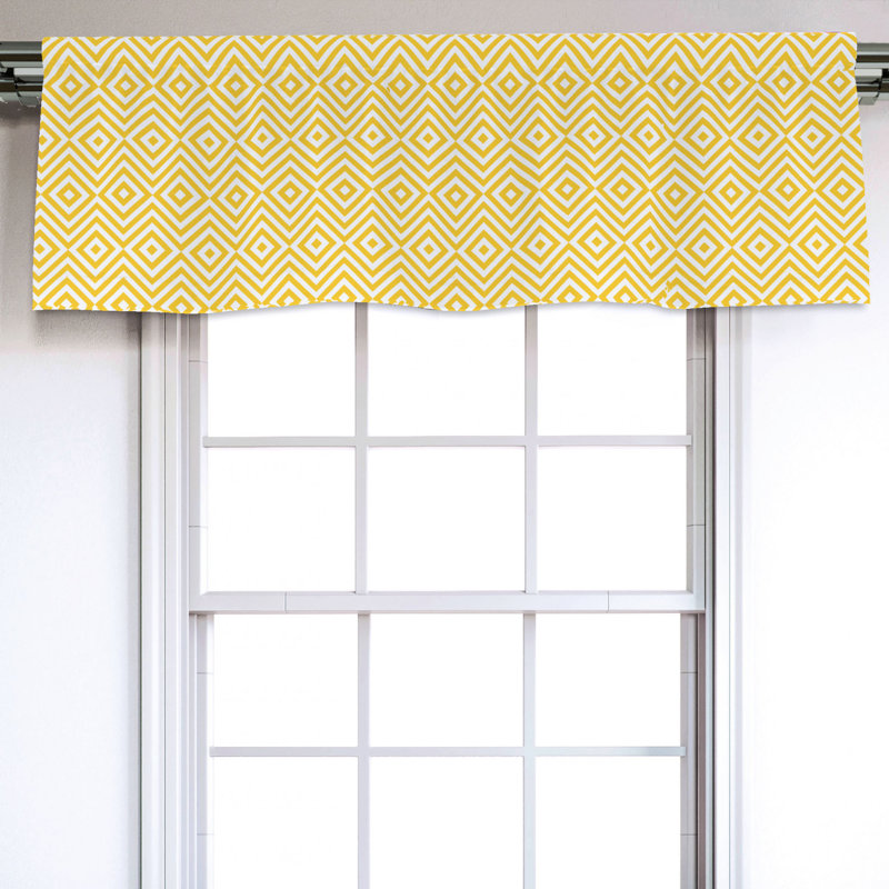 Sateen Floral Ruffled Window Valance