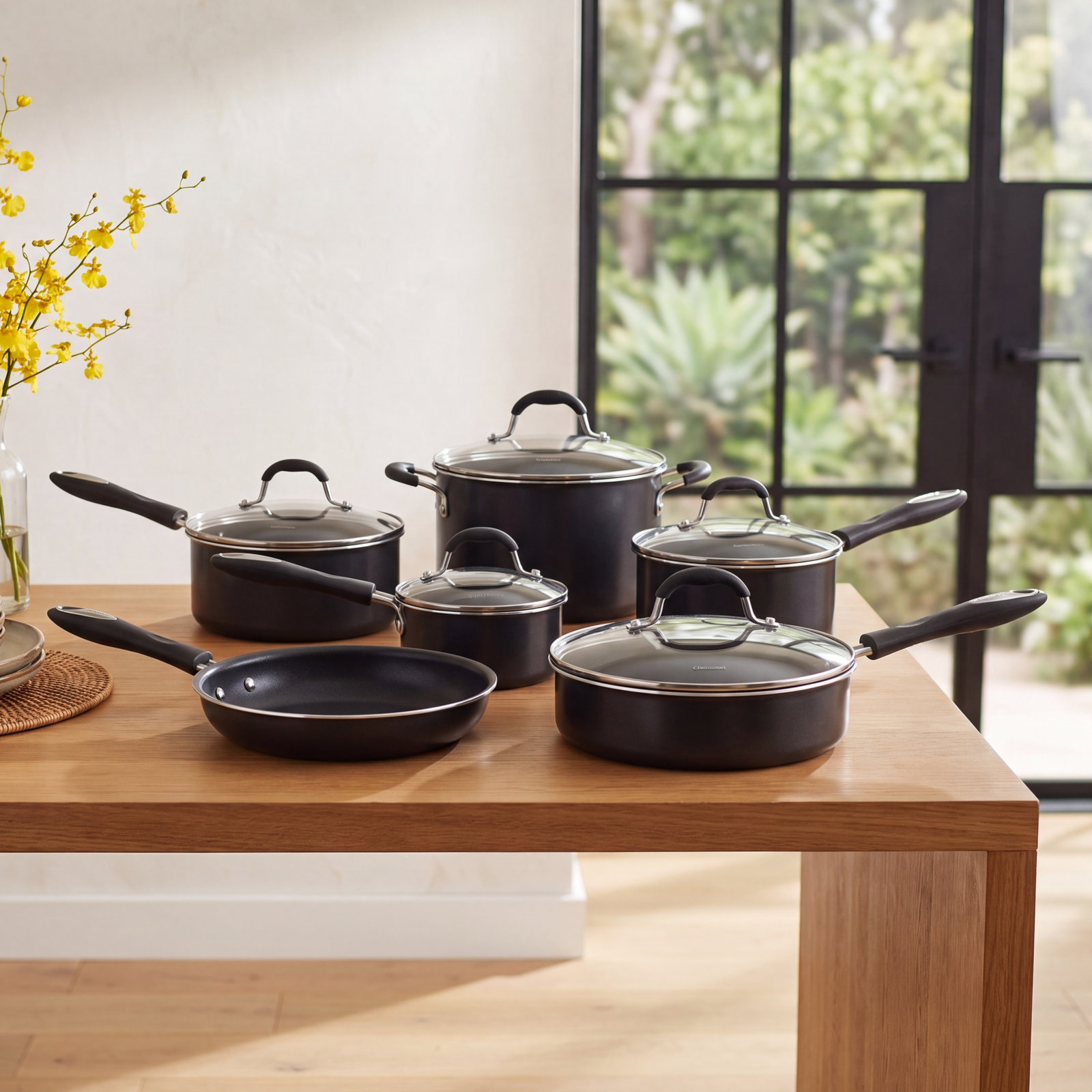 Cuisinart Advantage 11-Piece Cookware Set, Black